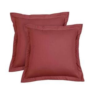 Throw Pillow Covers 20 x 20 Inch, Set of 2 -  Wine Red